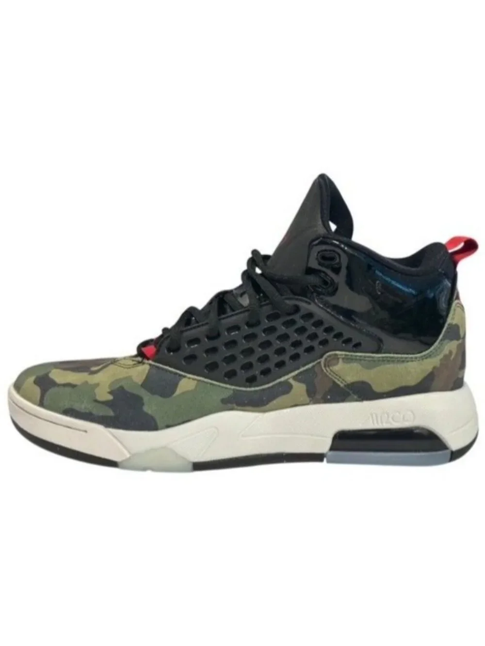 Nike‎ Air Jordan Maxin 200 'Camo' Olive Black Red CD6107-200 Men's 11 NEW